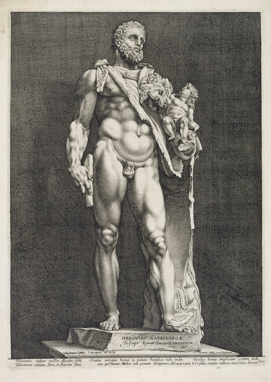 Cesarz Kommodus jako Herkules autorstwa Hendrik Goltzius