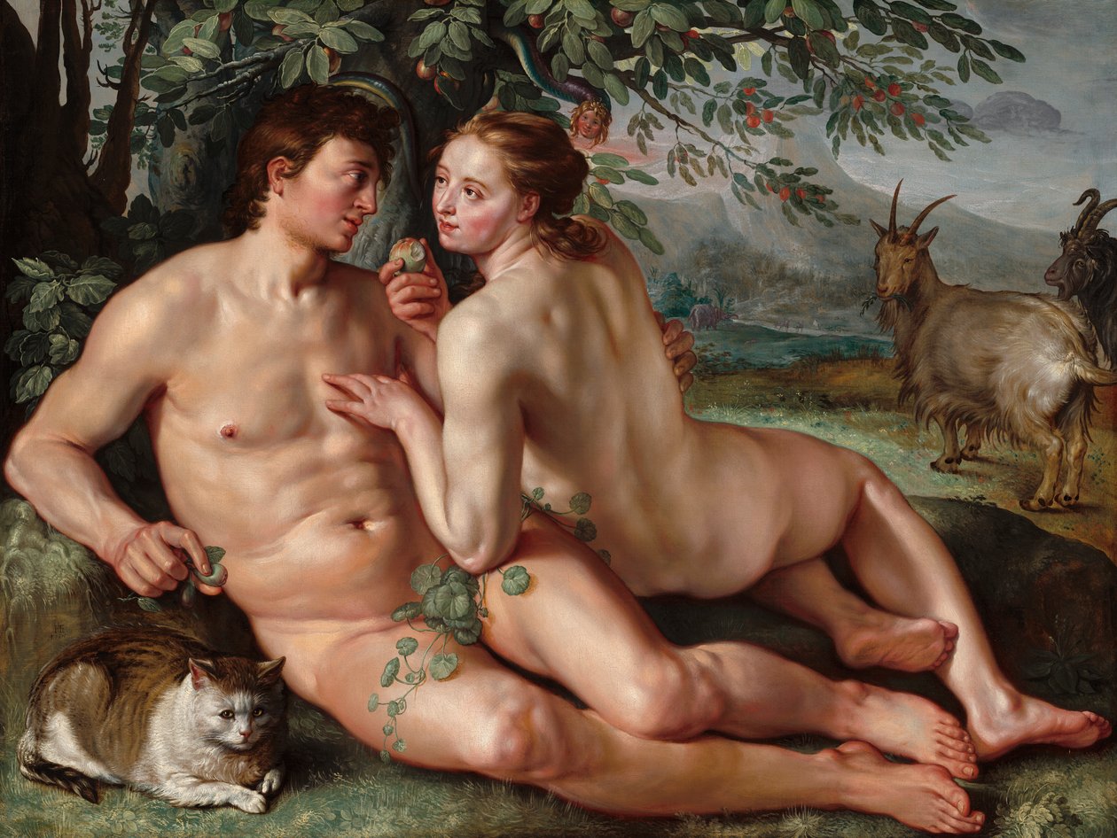 Upadek człowieka autorstwa Hendrik Goltzius