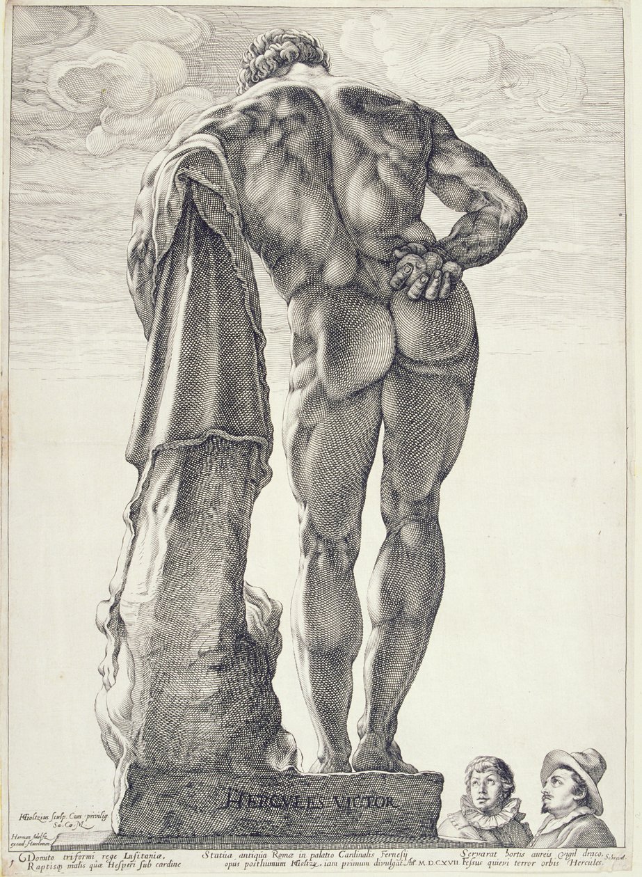 Herkules Farnese, 1592 autorstwa Hendrik Goltzius