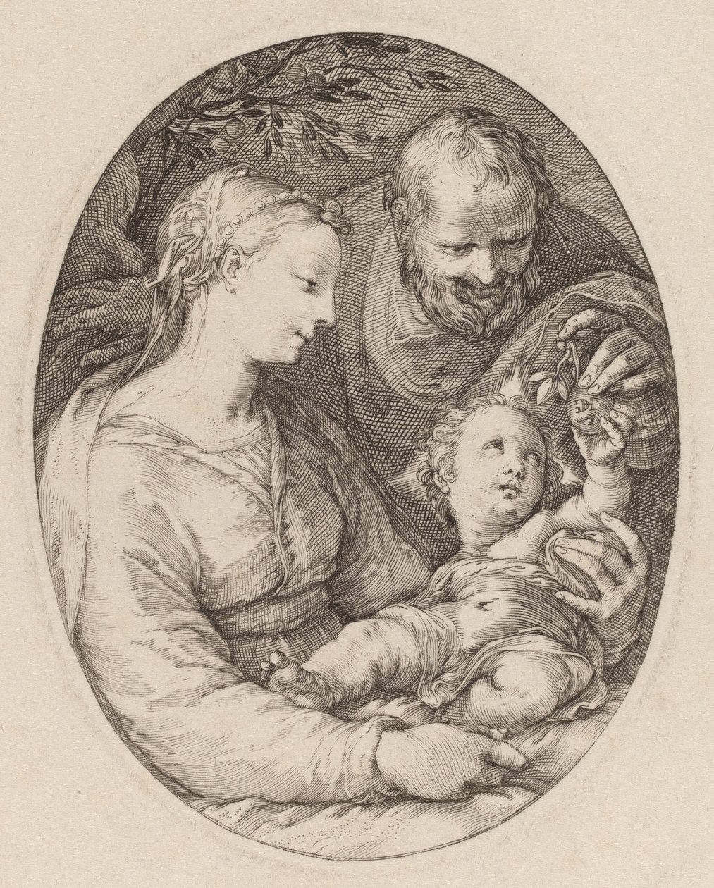 Święta Rodzina autorstwa Hendrik Goltzius