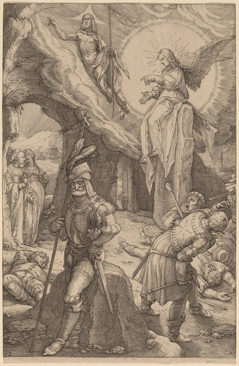 Zmartwychwstanie autorstwa Hendrik Goltzius