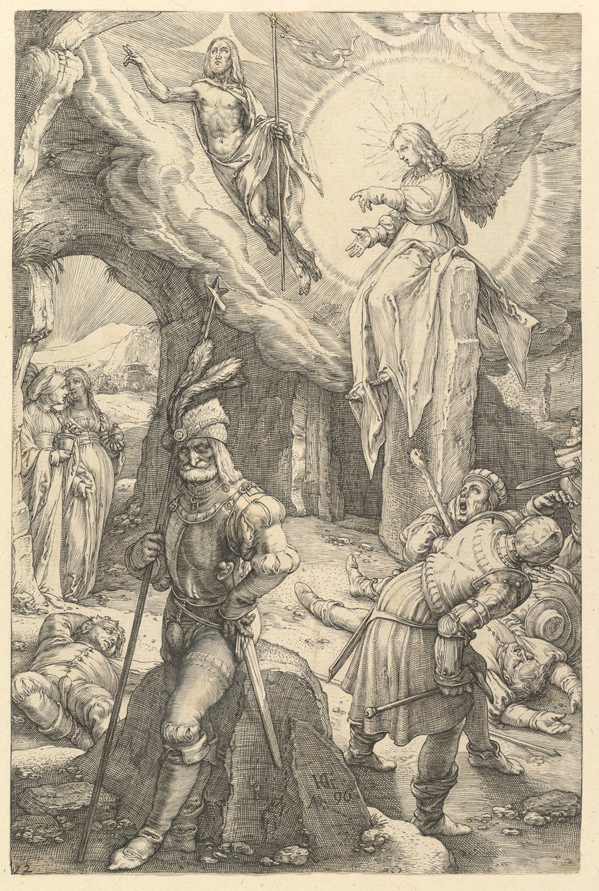 Zmartwychwstanie z Męki Chrystusa, 1596. autorstwa Hendrik Goltzius