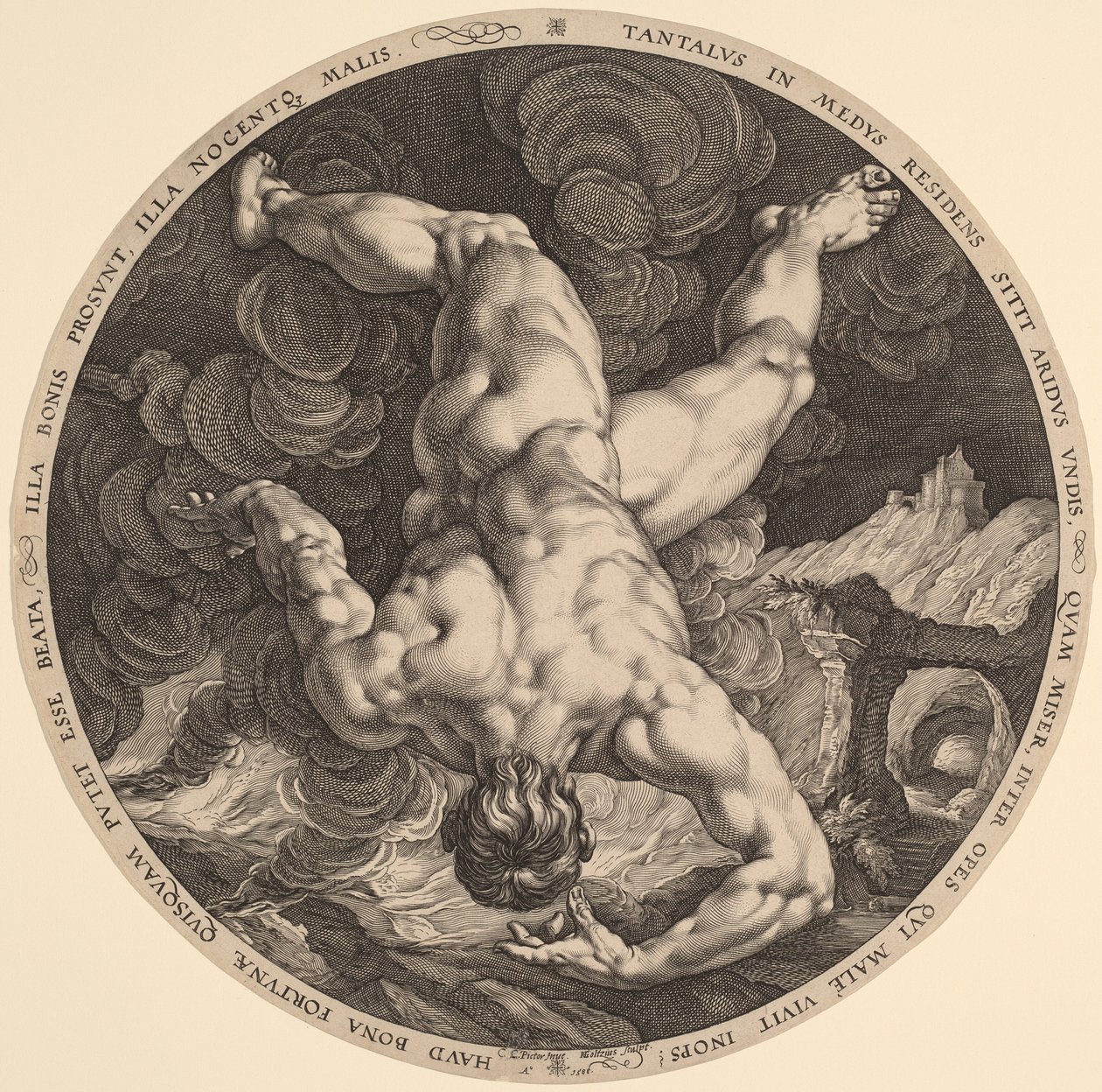 Tantal autorstwa Hendrik Goltzius, after Cornelis Cornelisz van Haarlem