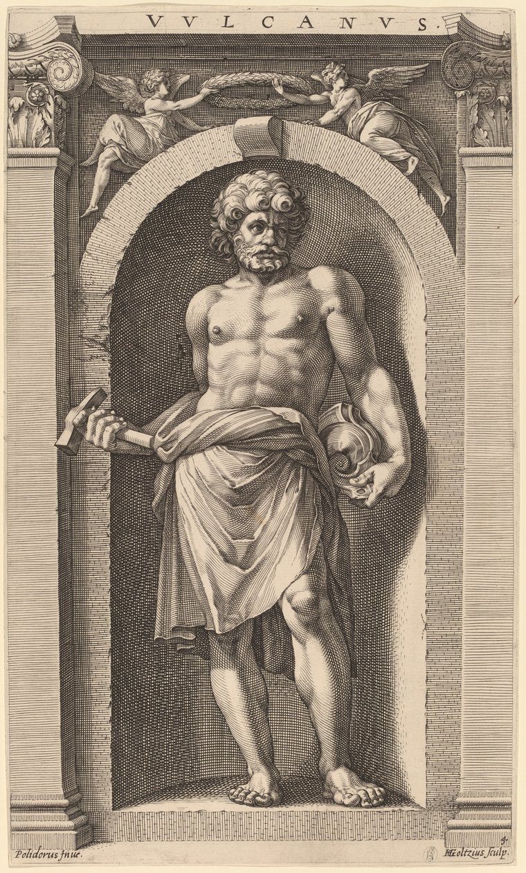 Wulkan autorstwa Hendrik Goltzius after Polidoro da Caravaggio