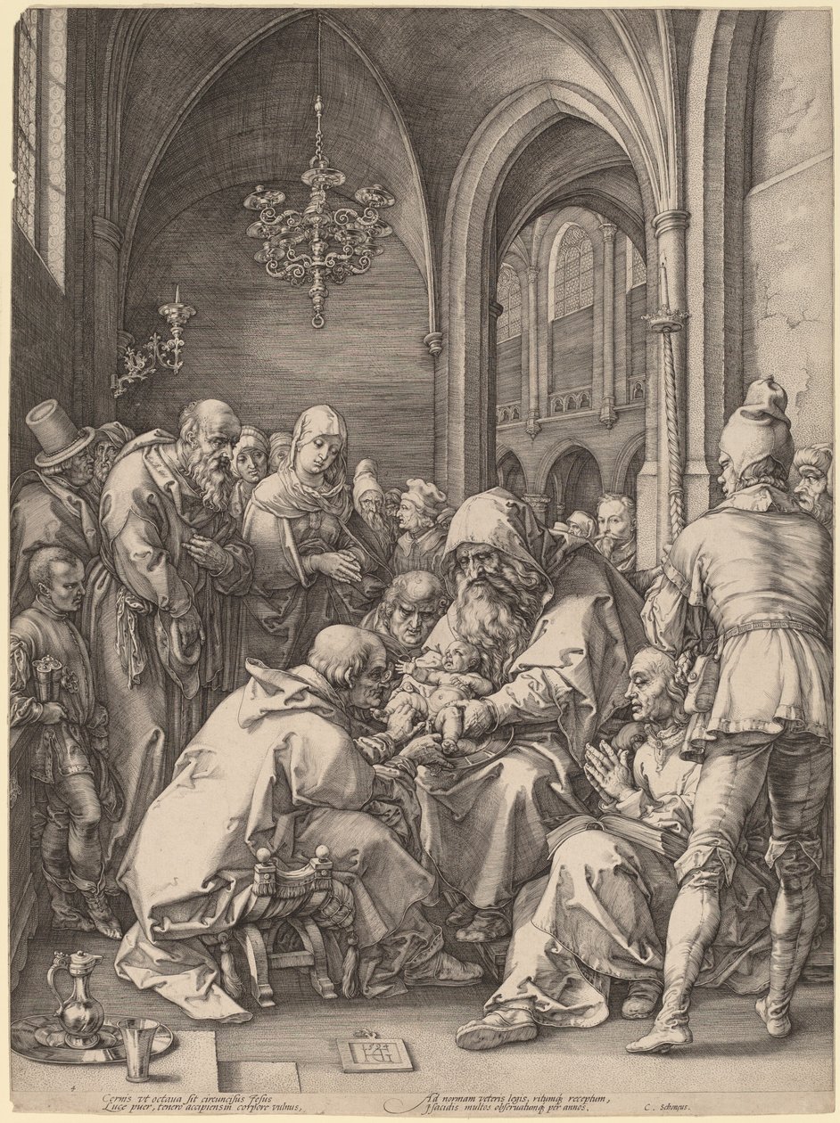 Obrzezanie autorstwa Hendrik Goltzius in the style of Albrecht Dürer
