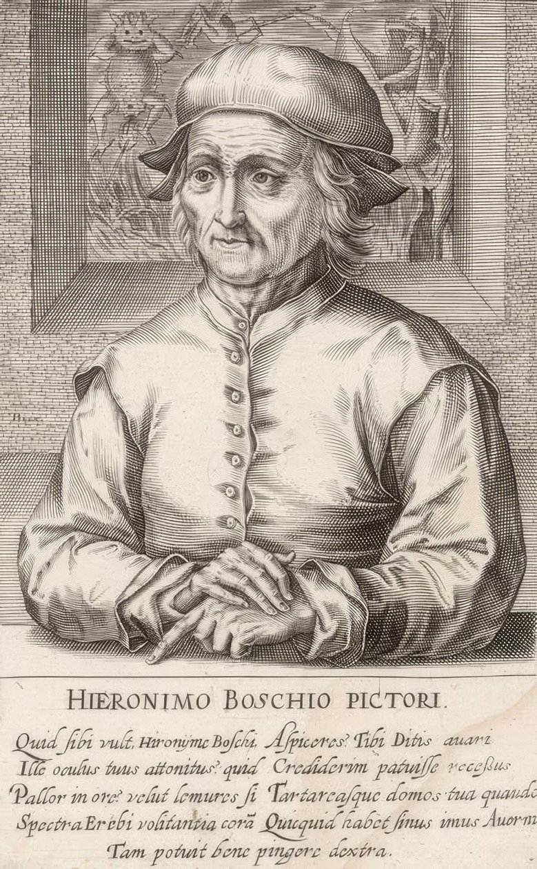 HIEROMO BOSCHIO PICTORI (…) autorstwa Hendrik I Hondius
