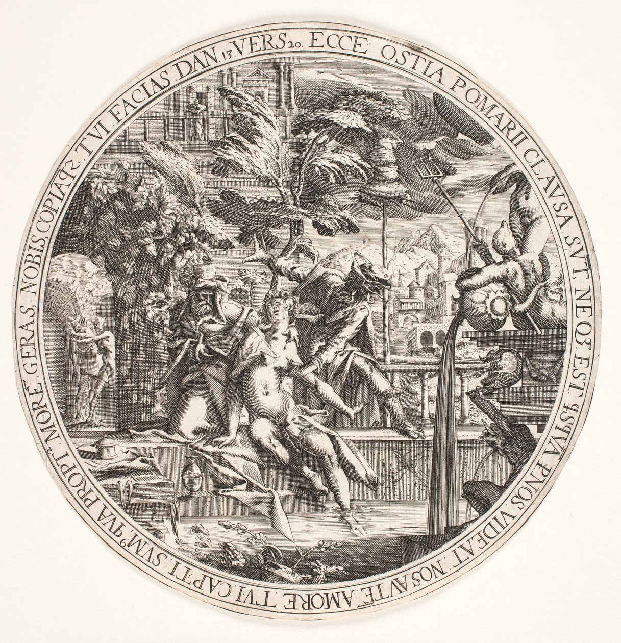 Zuzanna w wannie autorstwa Hendrik I Hondius