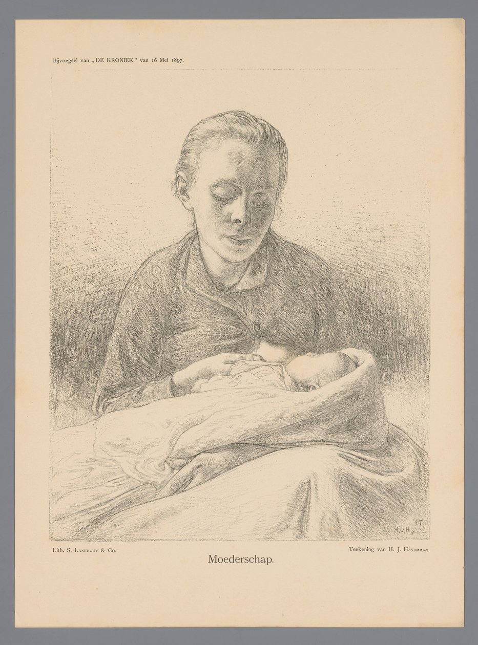 Macierzyństwo (tytuł na obiekcie) autorstwa Hendrik Johannes Haverman