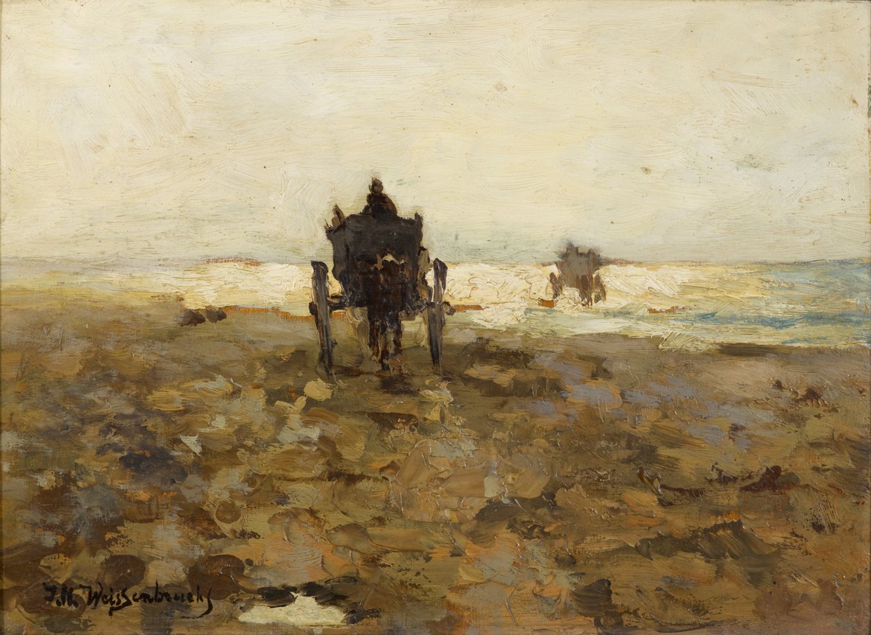 Jazda konna Clammers, c. 1890 autorstwa Hendrik Johannes Weissenbruch