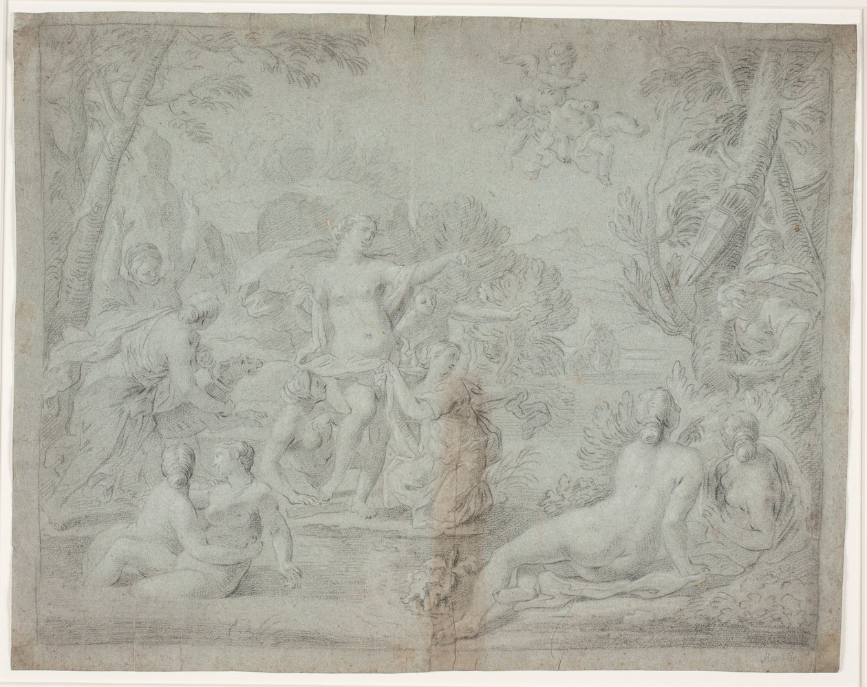 Diana i Akteon. (Owidiusz, Net., III, 175 nn.) autorstwa Hendrik Krock