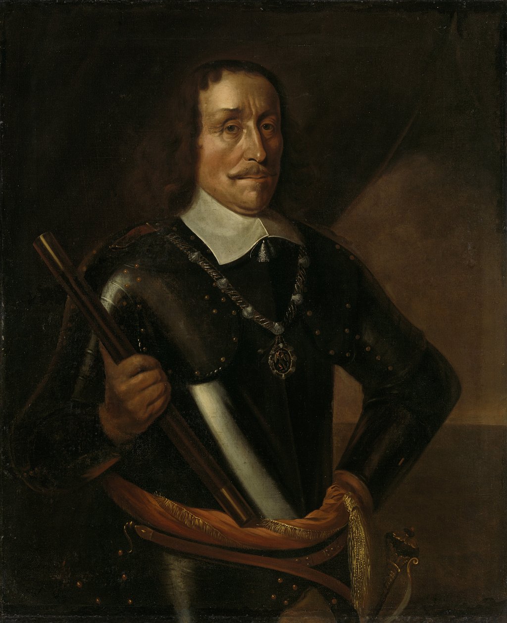 Witte Corneliszoon de With 1599-1658, admirał holenderski, 1657 autorstwa Hendrik Maertensz Sorgh