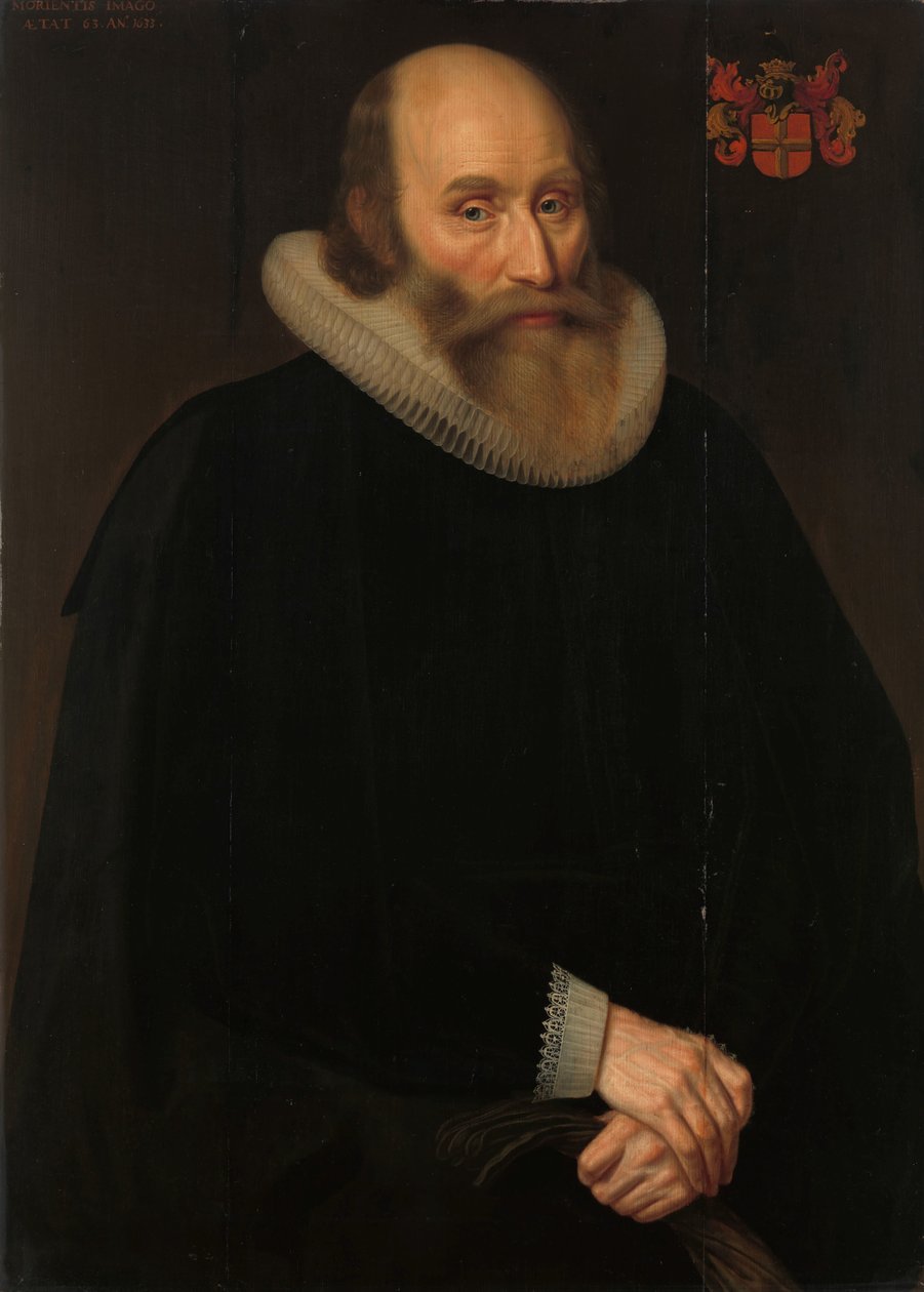 Portret Antoniusa Antonidesa van der Lindena, lekarza w Amsterdamie autorstwa Hendrik Meerman