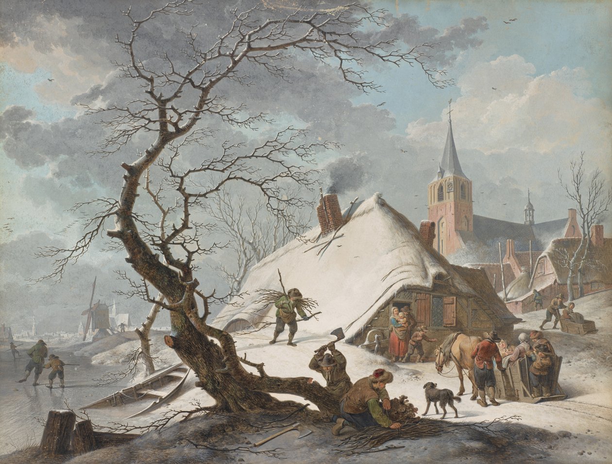 Scena zimowa autorstwa Hendrik Meyer