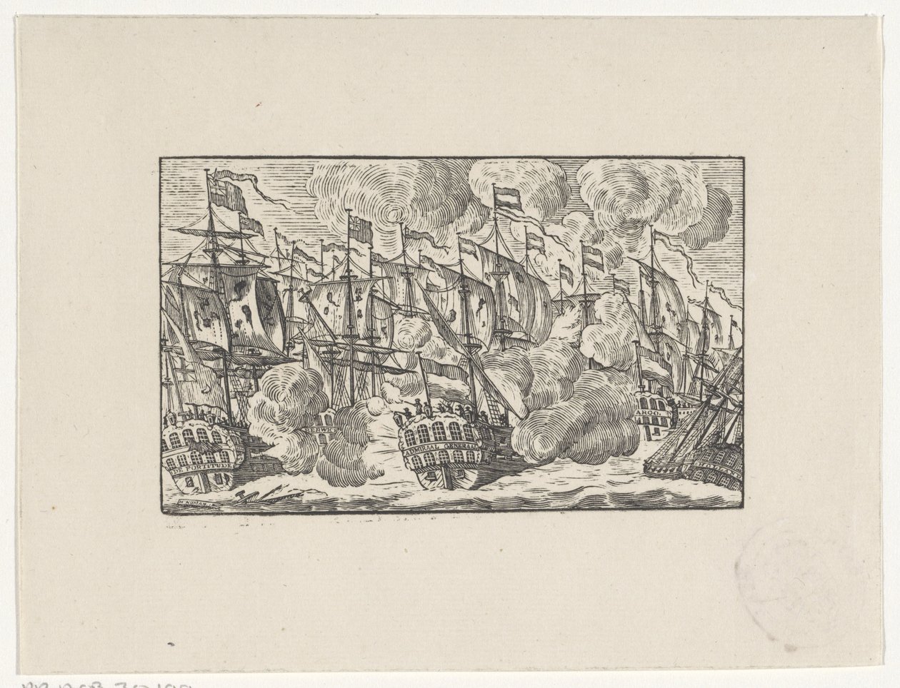 Bitwa pod Dogger Bank 5 sierpnia 1781 r. autorstwa Hendrik Numan