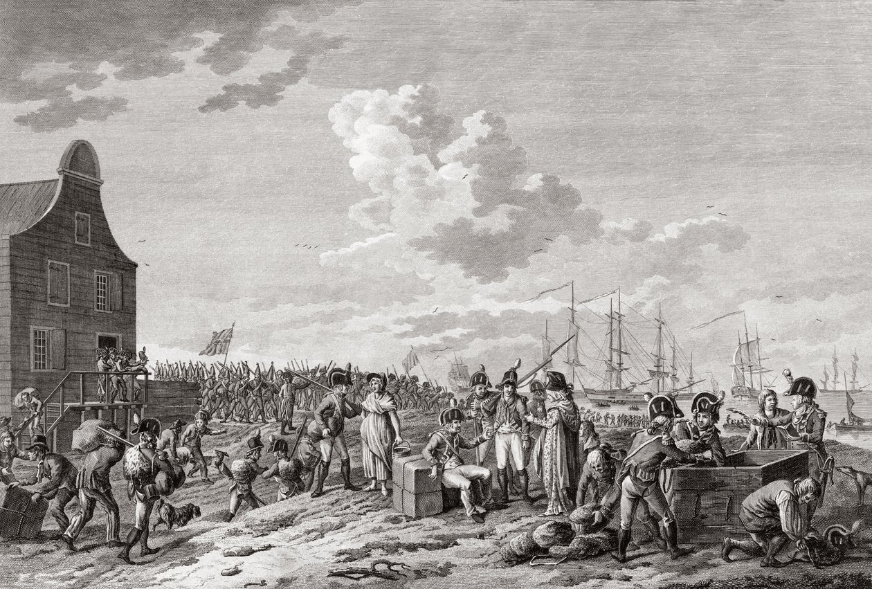 Wycofanie się z Den Helder autorstwa Hendrik Roosing