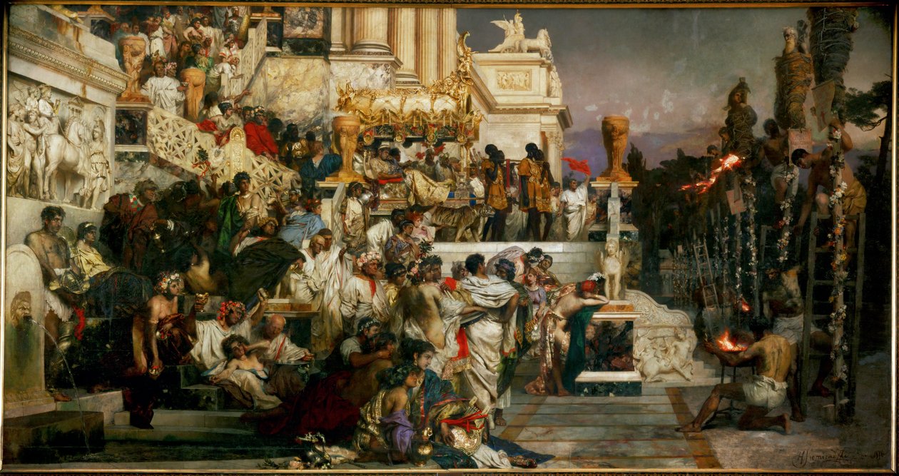 Pochodnie Nerona autorstwa Hendrik Siemiradzki