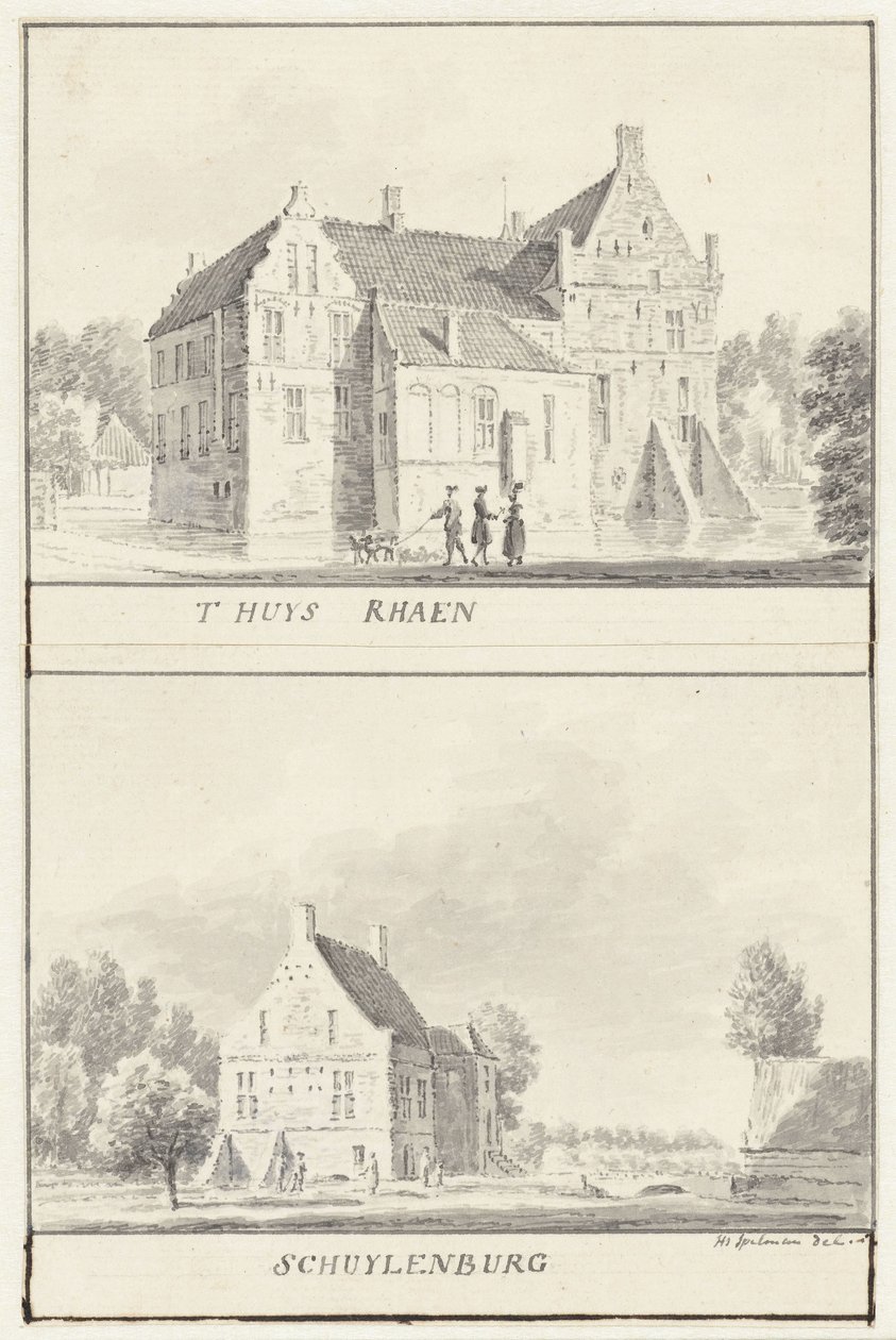 Hazathes Rhaan i Schuylenburg w Salland, Overijssel autorstwa Hendrik Spilman