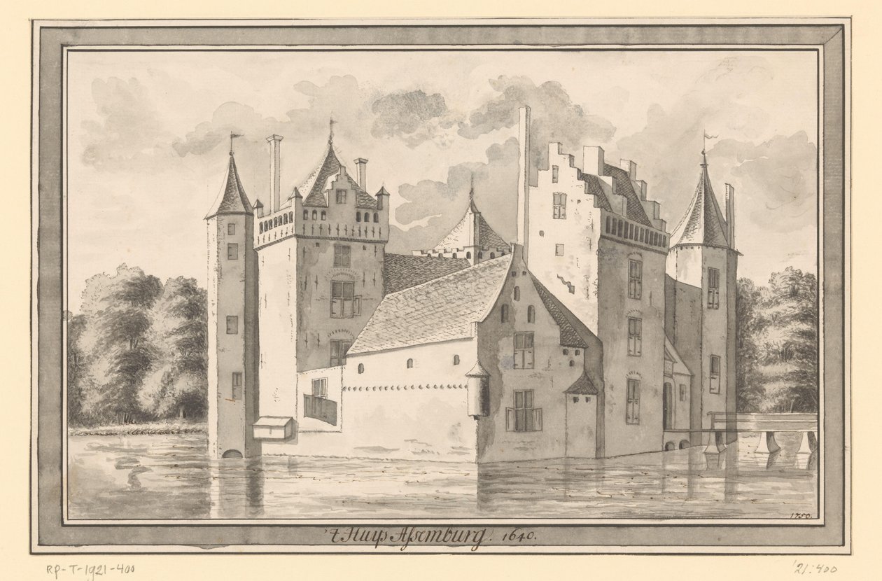 Widok zamku Assumburg koło Heemskerk, 1640 