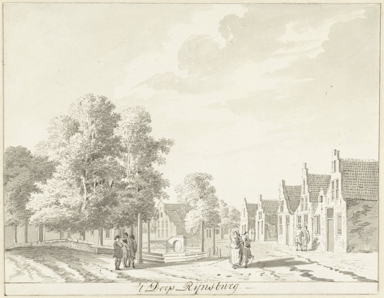Wieś Rijnsburg autorstwa Hendrik Tavenier