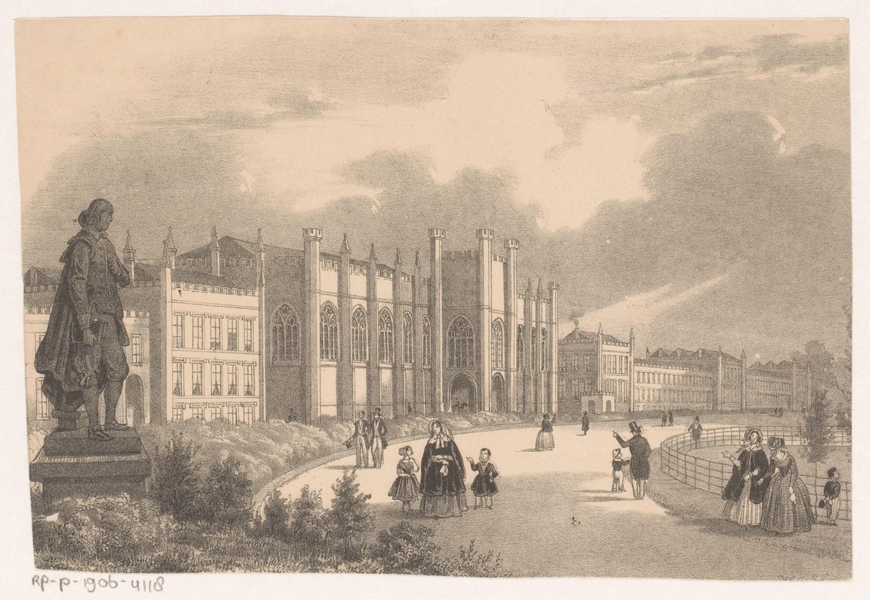 Widok Willemshof w Willemspark około 1849 r. autorstwa Hendrik Wilhelmus Last