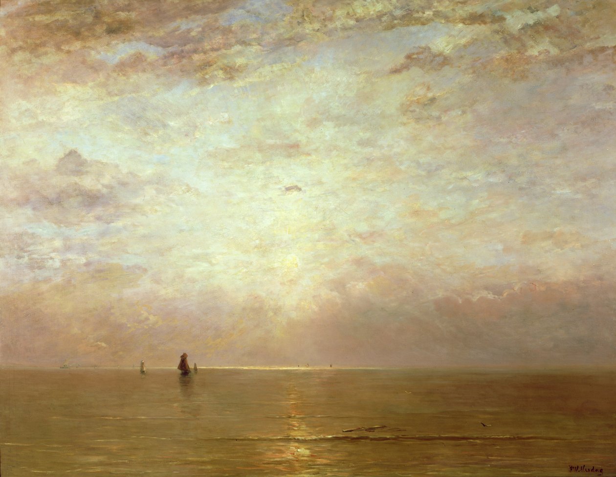 Zachód słońca, ok.1887 autorstwa Hendrik Willem Mesdag