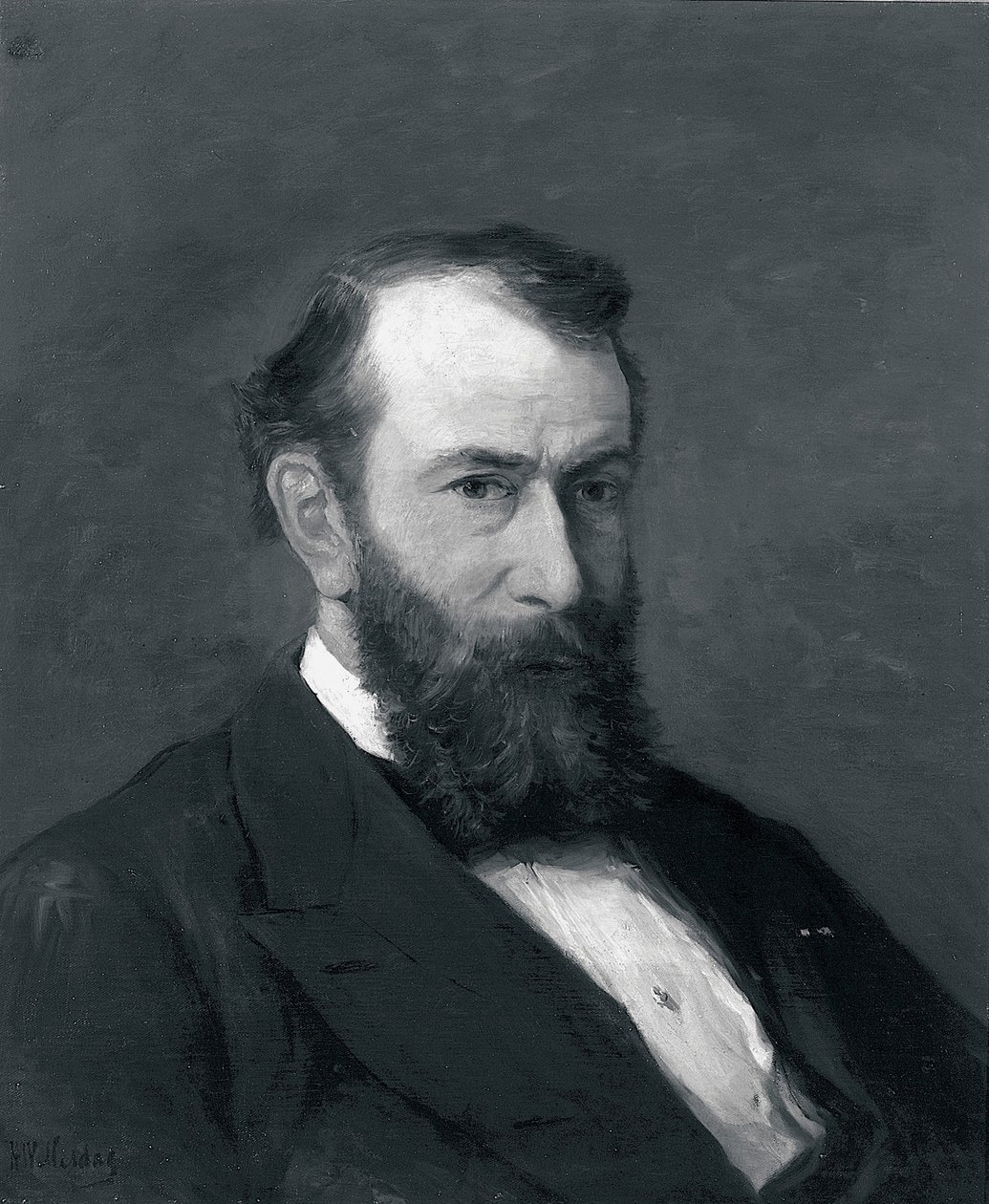 Portret Willema van Konijnenburga (olej na płótnie) autorstwa Hendrik William Mesdag