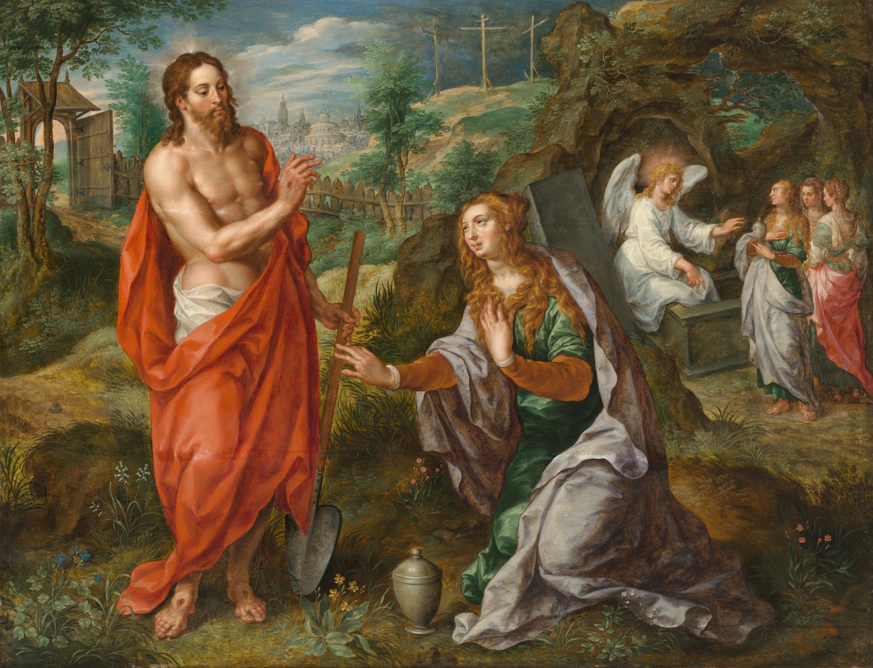 Noli Me Tangere (olej na desce) autorstwa Hendrik de Clerck