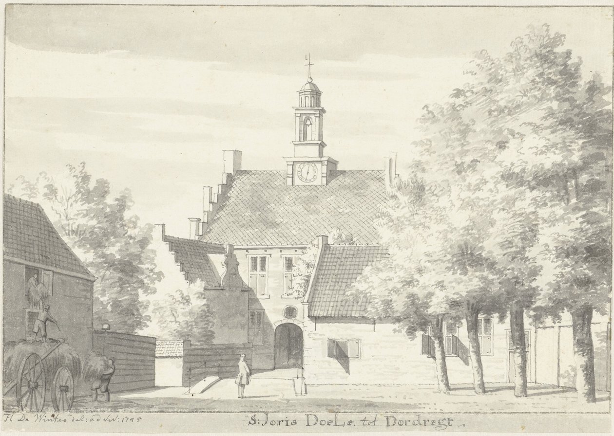 Św. Jorisdoelen w Dordrecht autorstwa Hendrik de Winter