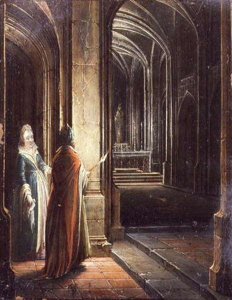 Postacie w kościele autorstwa Hendrik the Younger Steenwyck