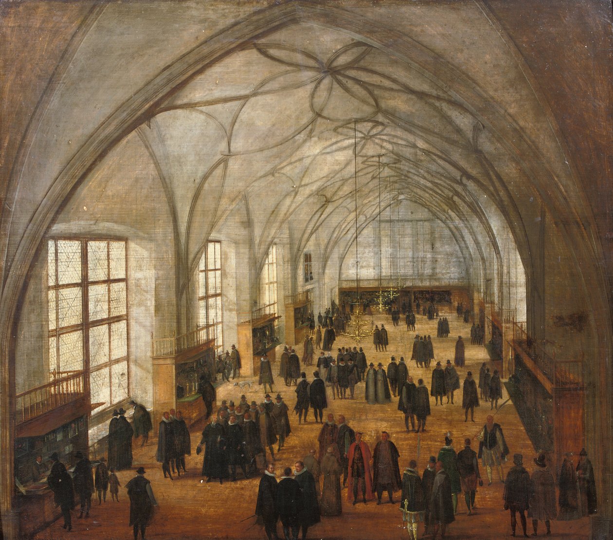 Sala Władysławowa na Zamku w Pradze autorstwa Hendrik the Younger Steenwyck