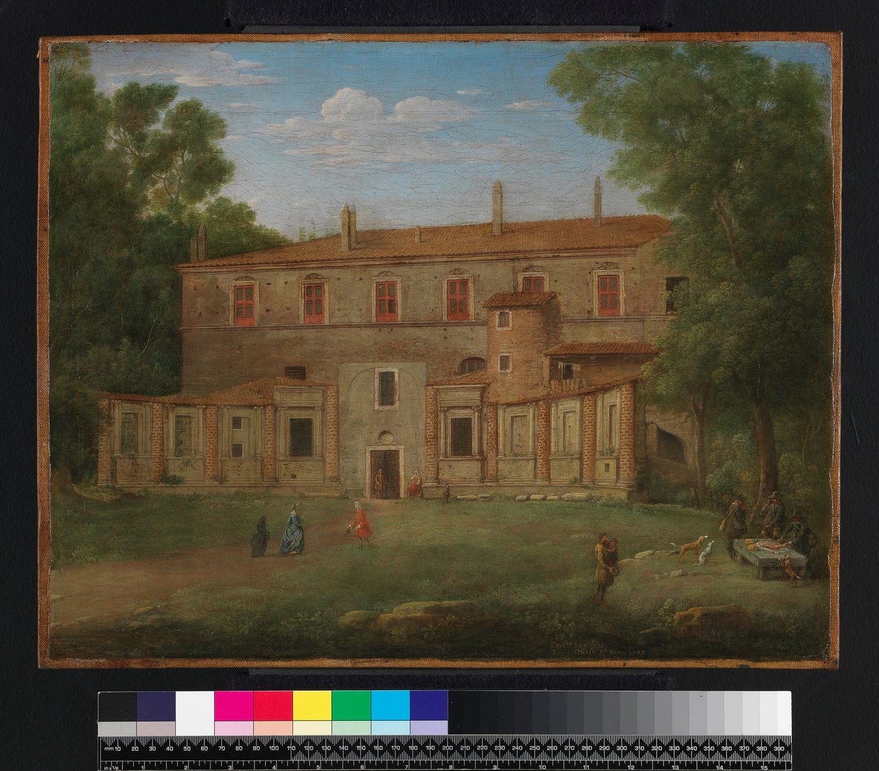 Willa Madama, Rzym, 1748 autorstwa Hendrik van Lint