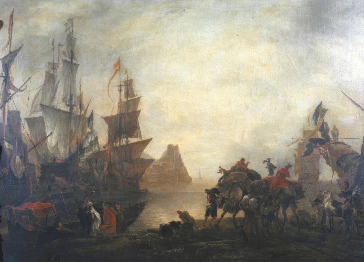 Orientalny port morski autorstwa Hendrik van Minderhout