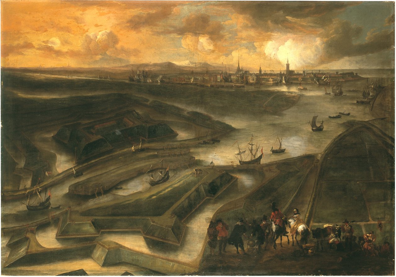 Widok Ostendy (olej na płótnie) autorstwa Hendrik van Minderhout