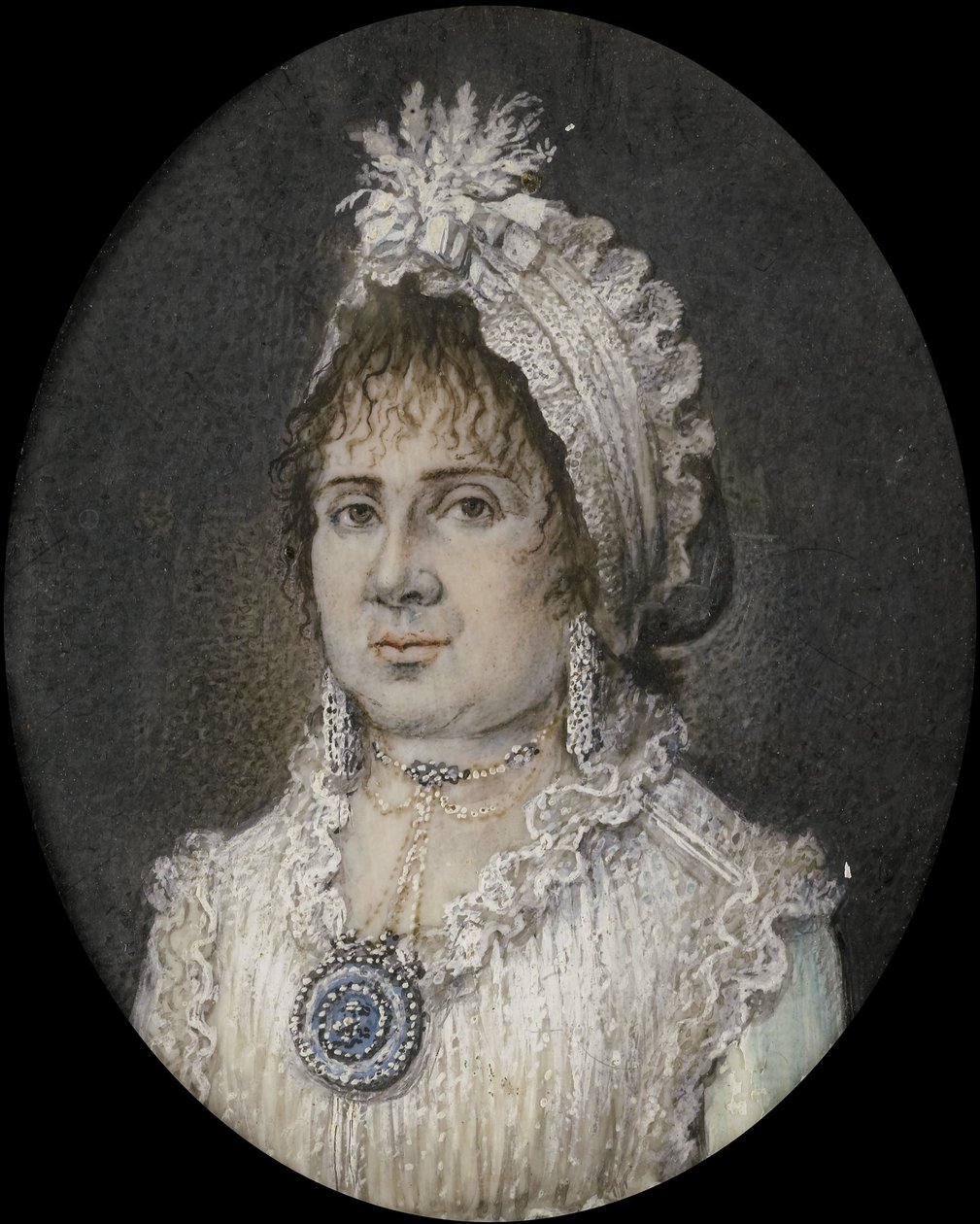 Katarzyna Teresa Weber (1760/61-1847). Żona Joannesa Titsingha, Amsterdam autorstwa Hendrik van Overklift (possibly)