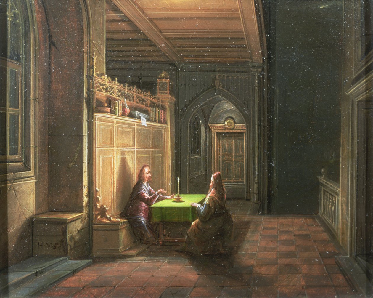 Chrystus w Domu Nikodema autorstwa Hendrik van Steenwyck