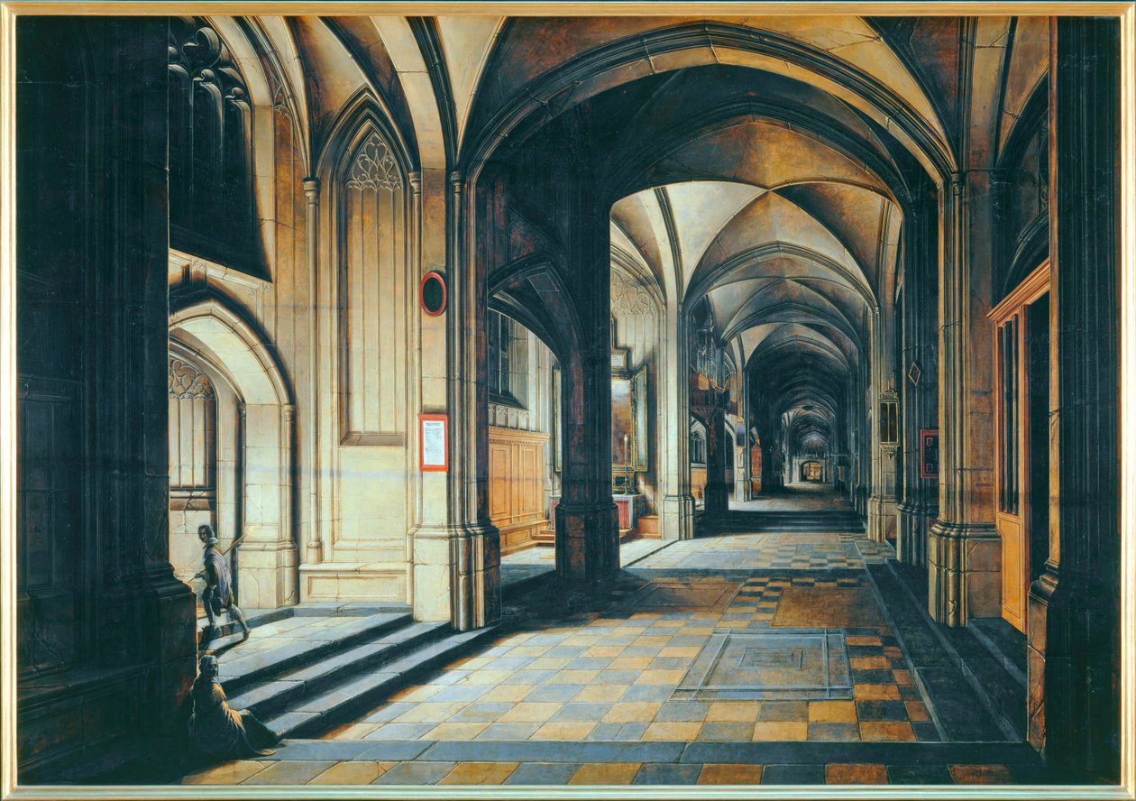 Wnętrze kościoła. Efekt nocny ... autorstwa Hendrik van Steenwyck