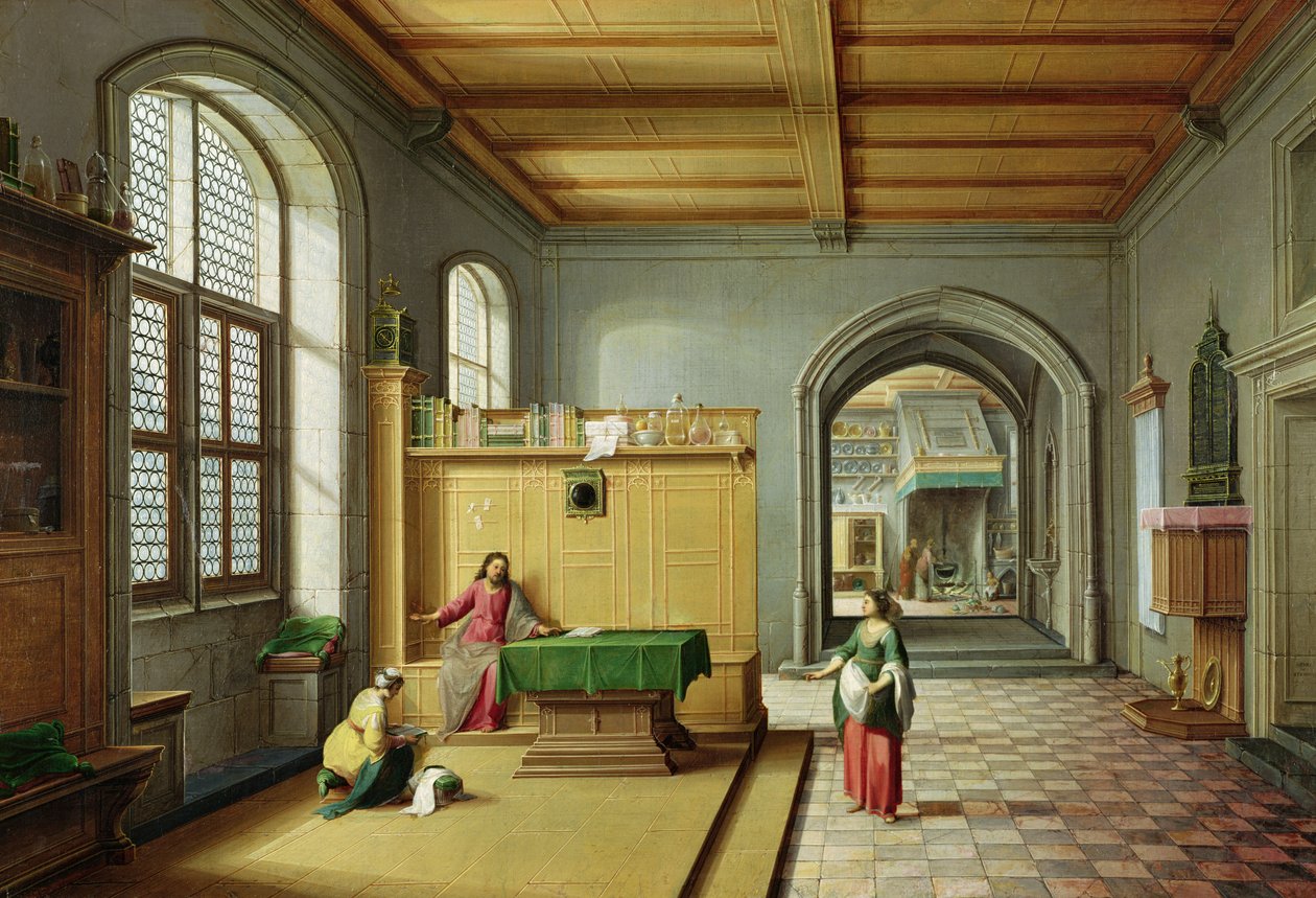 Chrystus w Domu Marty i Marii autorstwa Hendrik van Steenwyk