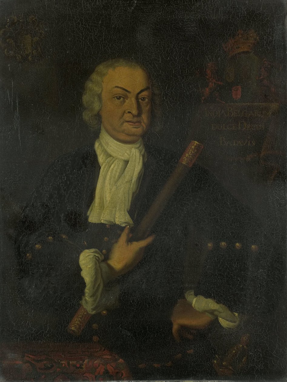 Hendrik Swaardcroon (1667-1728). Generalny Gubernator (1718-25) autorstwa Hendrik van den Bosch (copy after)
