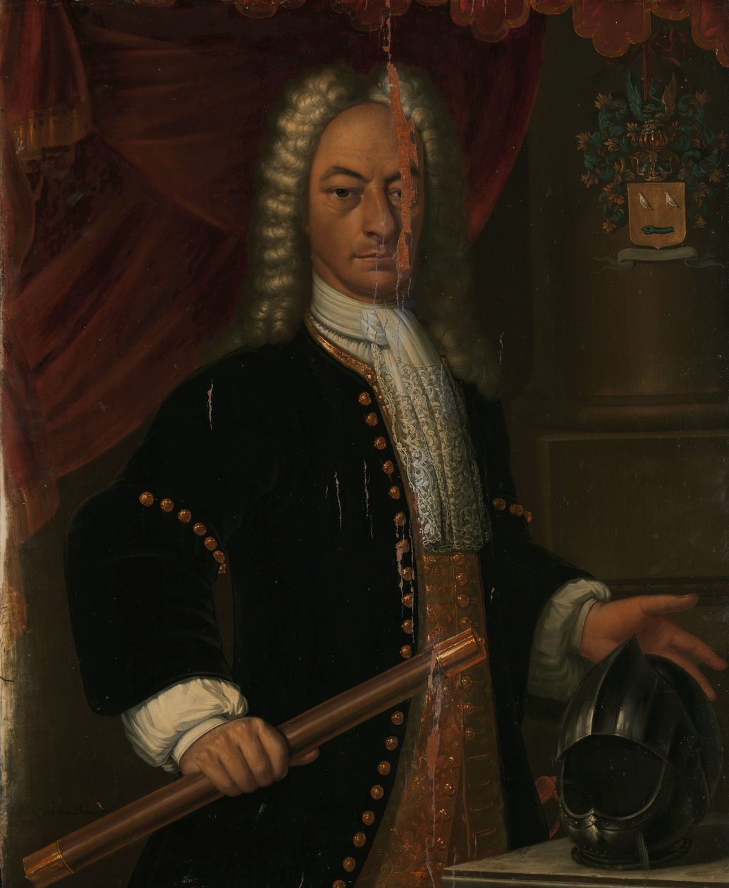 Diederik van Darven (1729-1730) Portret Diederika van Durvena, Generalnego Gubernatora Holenderskich Indii Wschodnich autorstwa Hendrik van den Bosch
