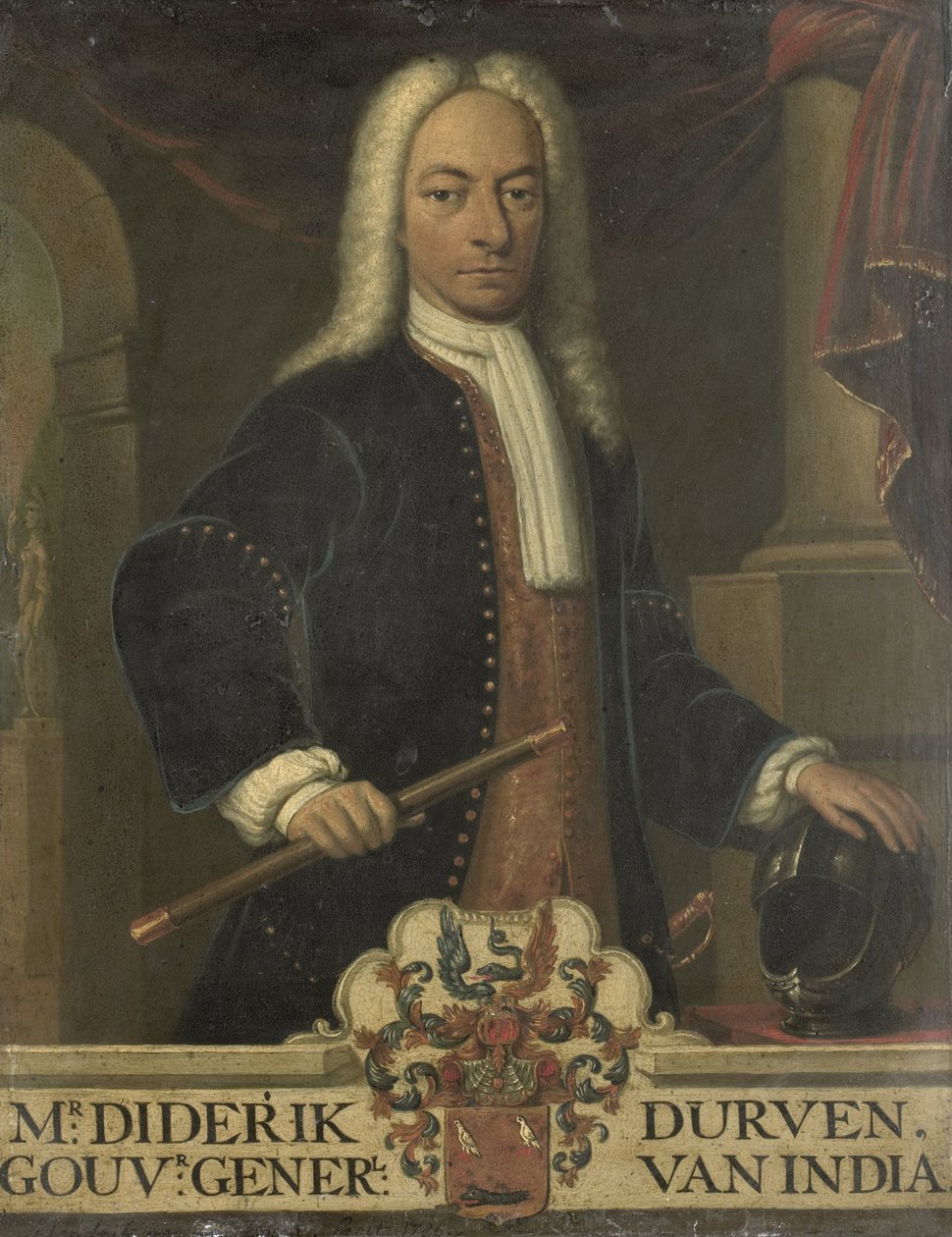 Portret Diederika van Durvena, generalnego gubernatora Holenderskich Indii Wschodnich autorstwa Hendrik van den Bosch