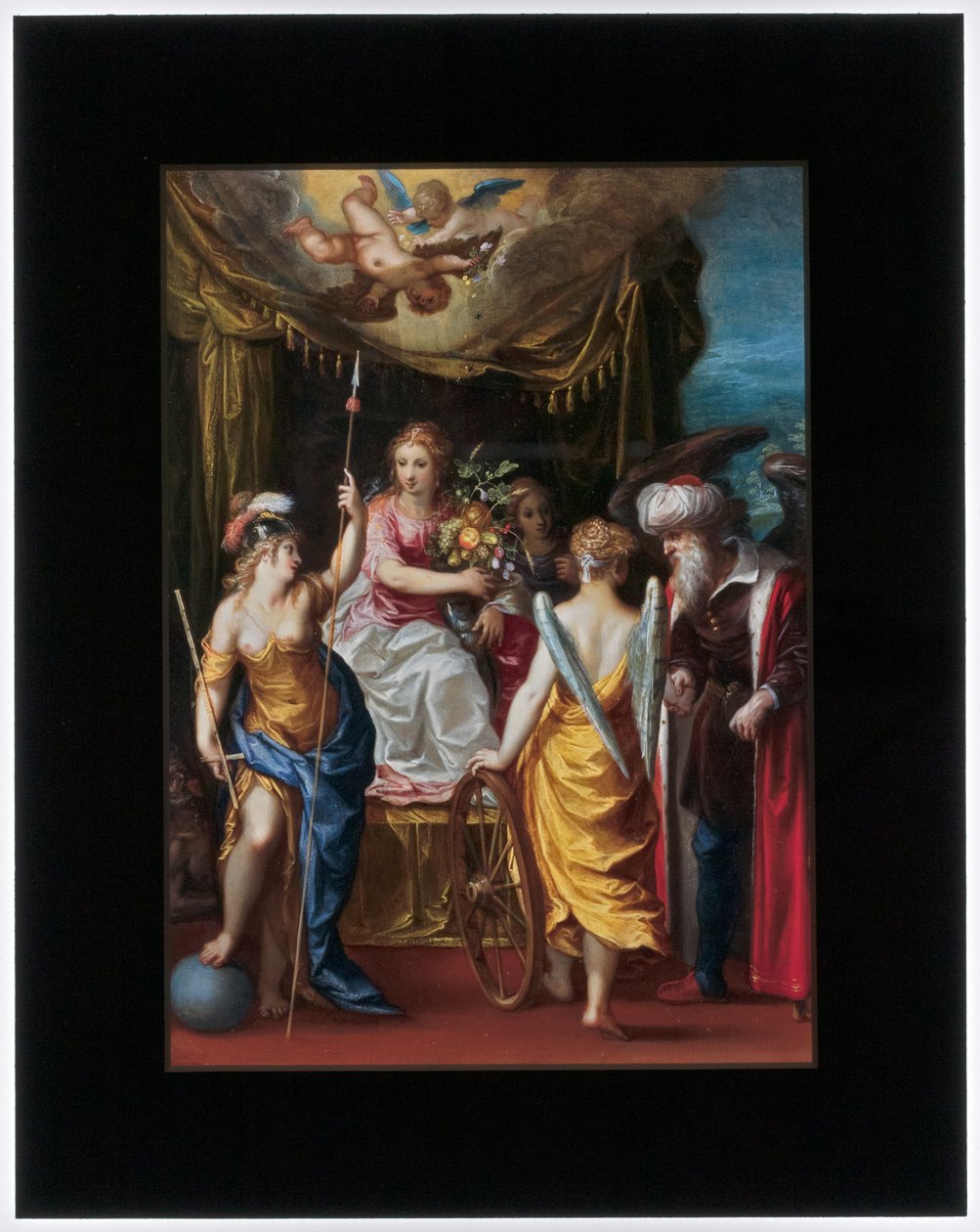 Minerwa, obfitość i szczęście autorstwa Hendrik van the Elder Balen