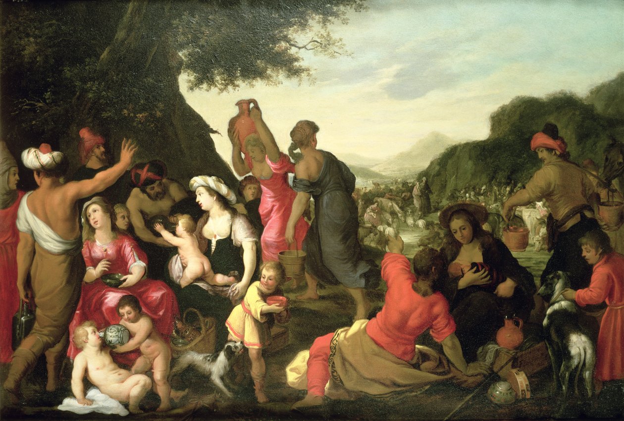 Izraelici na pustyni autorstwa Hendrik van the Elder Balen