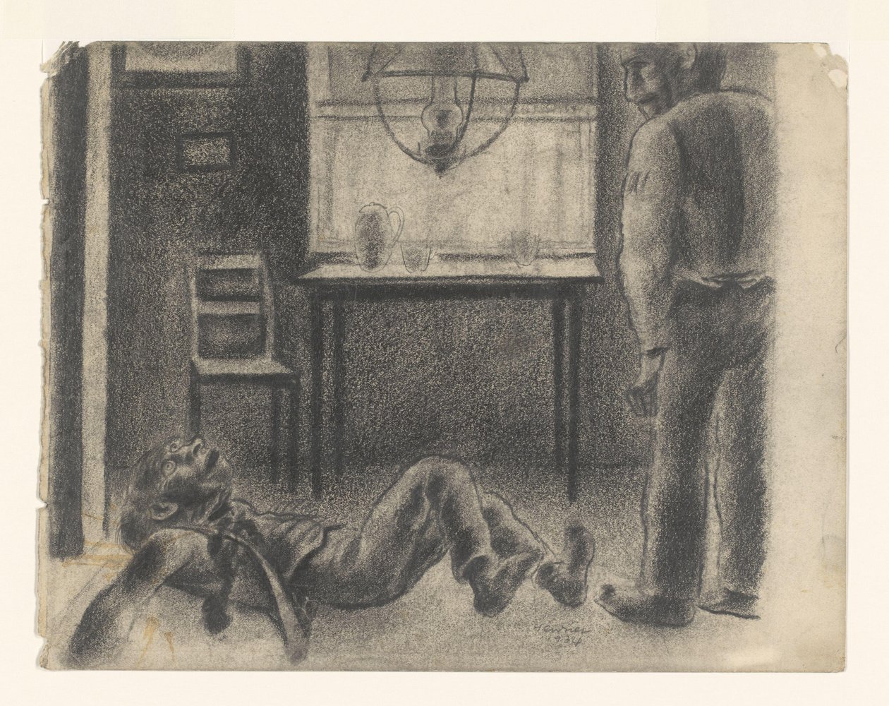 aranżacja wnętrz autorstwa Henk Henriët (signed by artist)
