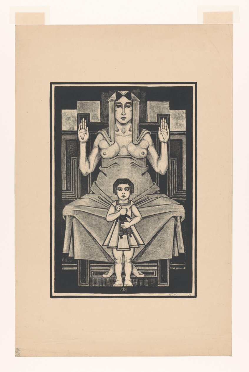 Symboliczna reprezentacja: macierzyństwo autorstwa Henk Schilling (signed by artist)