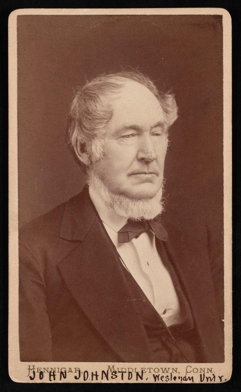 Portret Johna Johnstona 1806-1879, przed 1876 rokiem. autorstwa Hennigar Bros