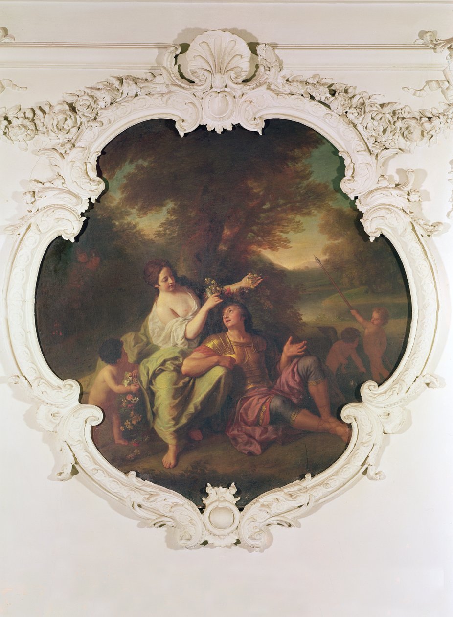 Rinaldo i Armida z „Gerusalemme Liberata” Torquato Tasso (1544-95) autorstwa Henri Antoine de Favanne