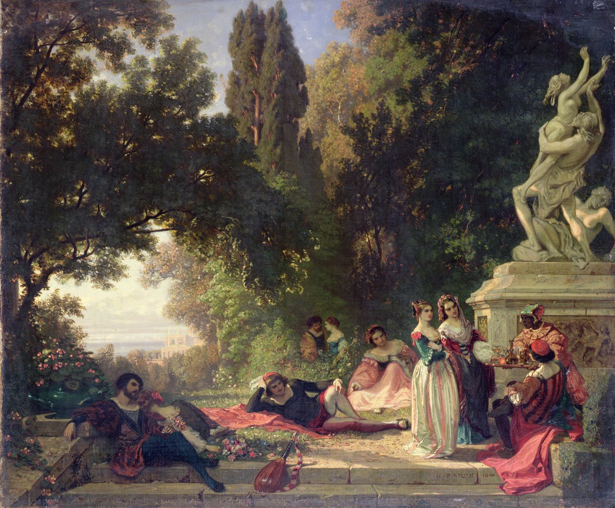 Święto Wiosny w Toskanii autorstwa Henri Baron