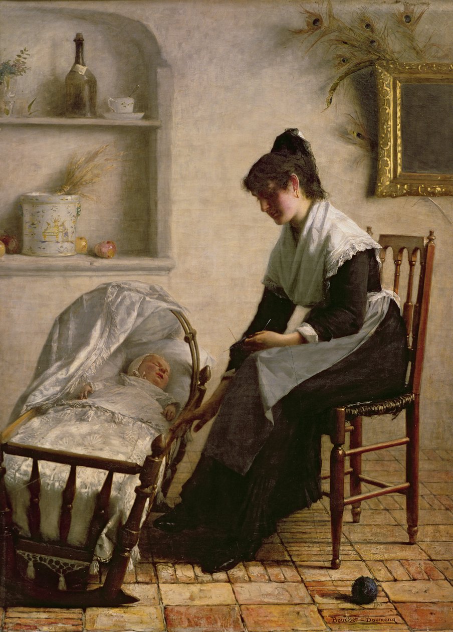Młoda mama z Arles autorstwa Henri Bouchet Doumeng