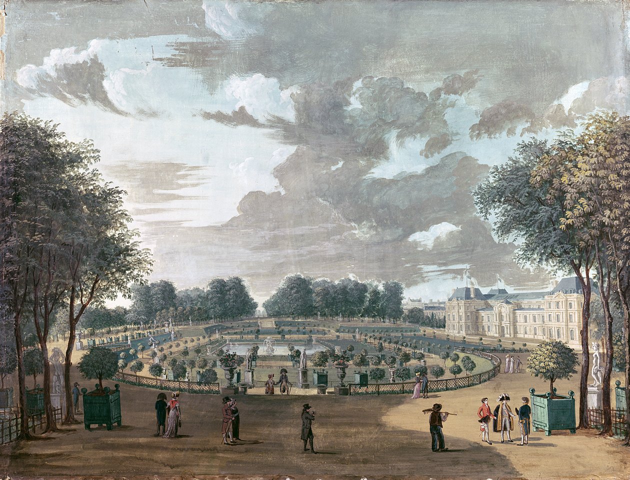 Ogrody Luksemburskie autorstwa Henri Courvoisier Voisin