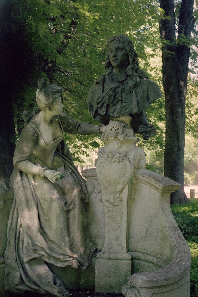 Pomnik poświęcony Jeanowi Antoine Watteau, 1896 (1684-1721) (zob. także 252662) autorstwa Henri Desire Gauquie